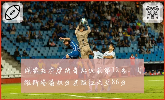 佩雷兹在摩纳哥站仅获第12名，与维斯塔潘积分差距拉大至86分